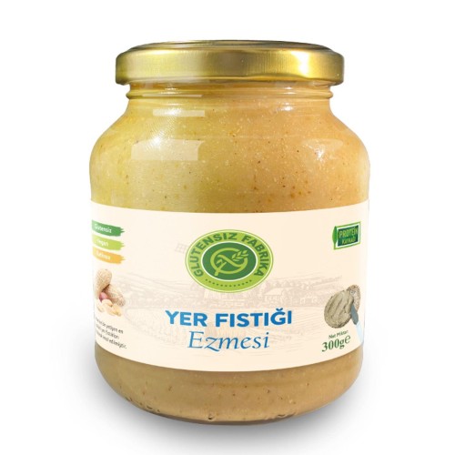 Glütensiz 300 Gr Yer Fıstığı Ezmesi Vegan Katkısız